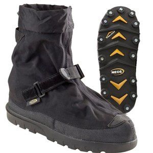 Neos Voyager Stabilicer Waterproof Overshoes Boots Snow Ice Grip Black XS